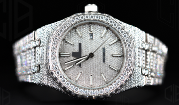 Baguettes & round Automatic Moissanite Iced Out Watch