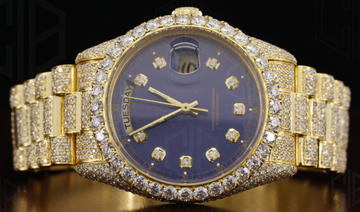 Automatic Bust Down Moissanite Hip Hop Iced Out Watch