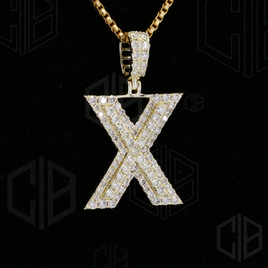 Iced Out X Initial Moissanite hip hop Pendant