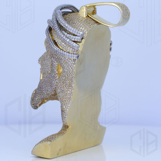 Full Iced Out Hip Hop Religious Jesus Head Pendant