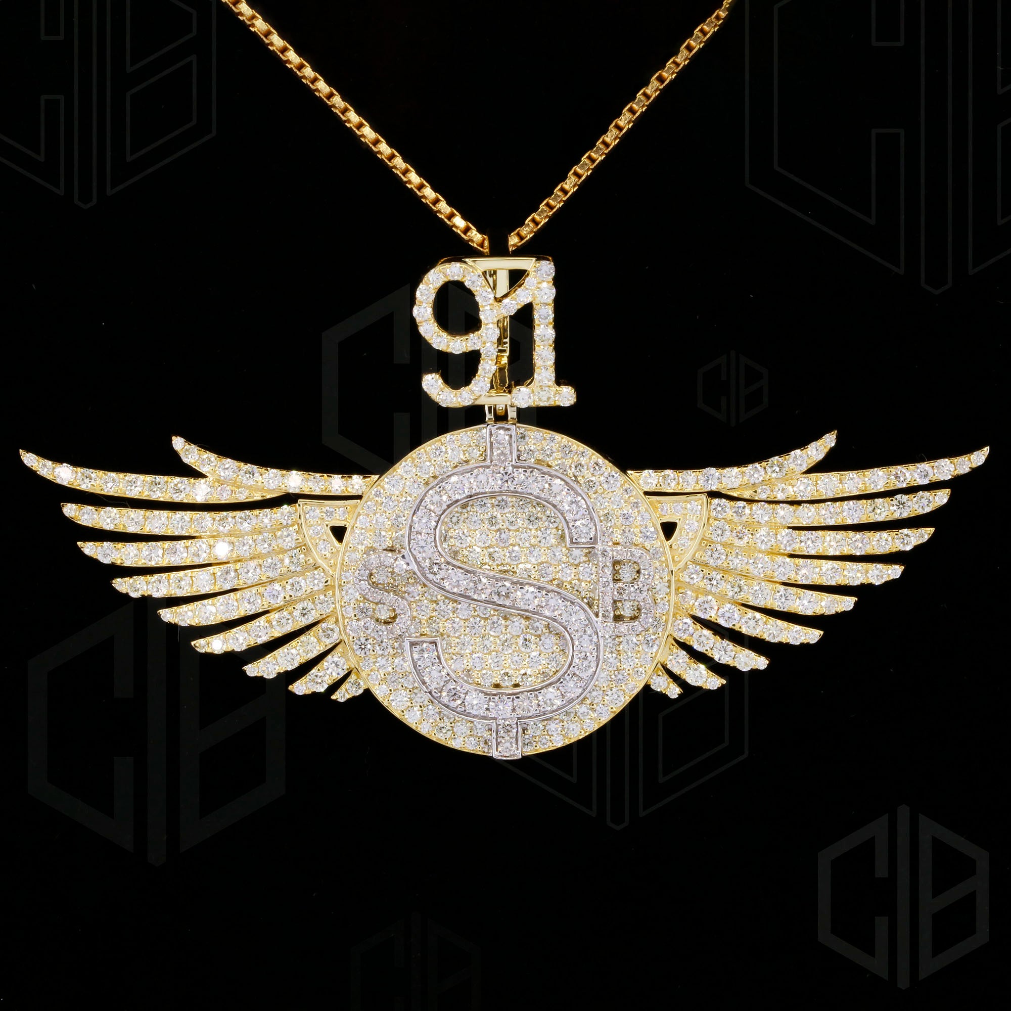 Angel Hip Hop Letters Iced Out Moissanite Pendant