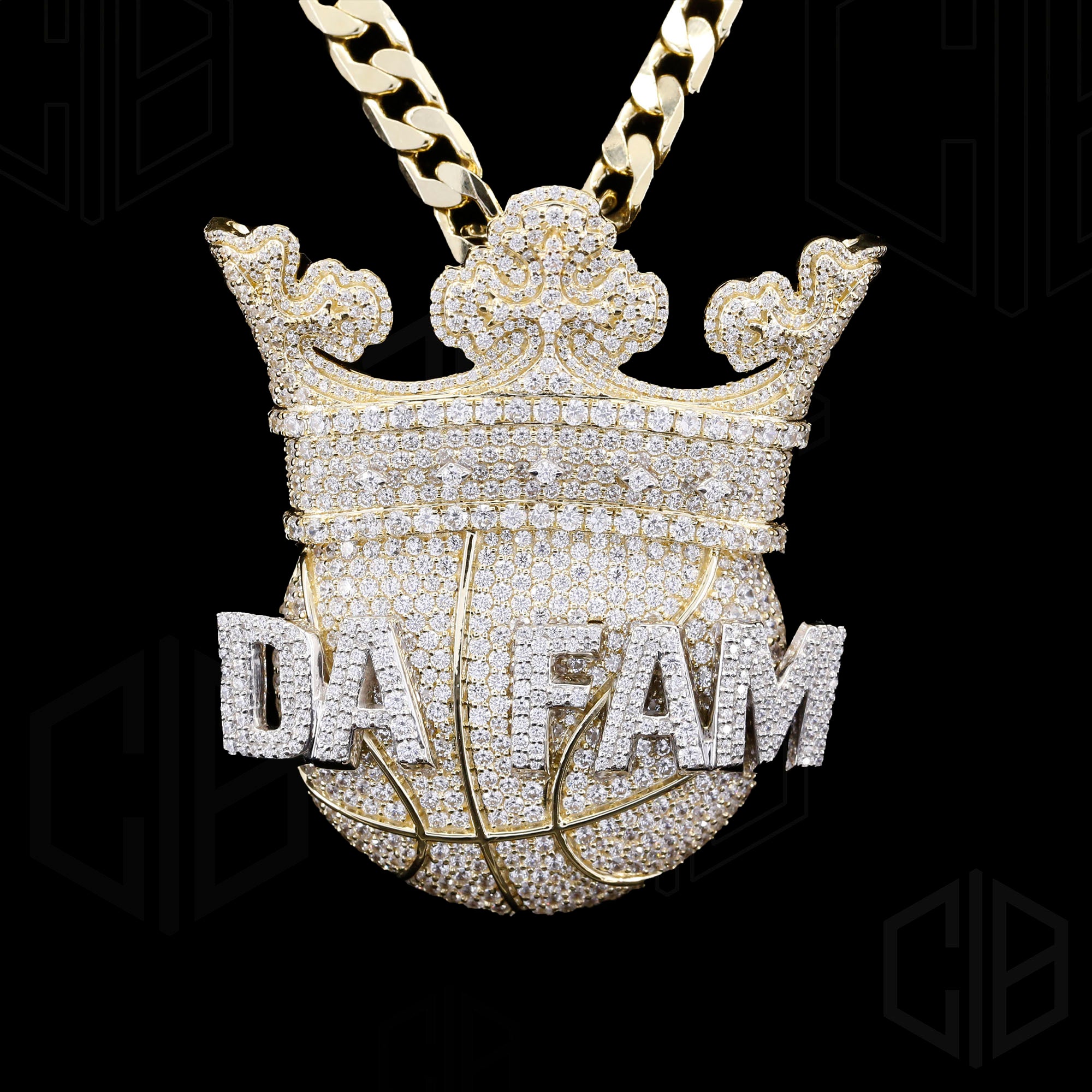 Crown Custom Moissanite Hip Hop Mens Pendant