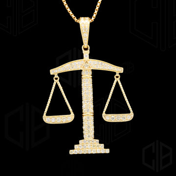 Symbol Of Justice Hip Hop VVS moissanite pendant