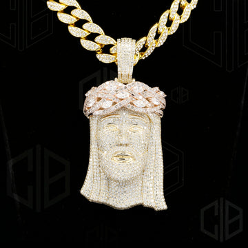 Iced Out Hip Hop Jumbo Religious Jesus pendant