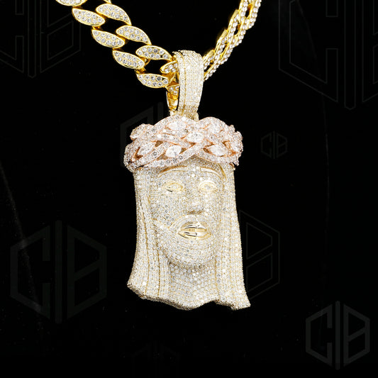 Iced Out Hip Hop Jumbo Religious Jesus pendant