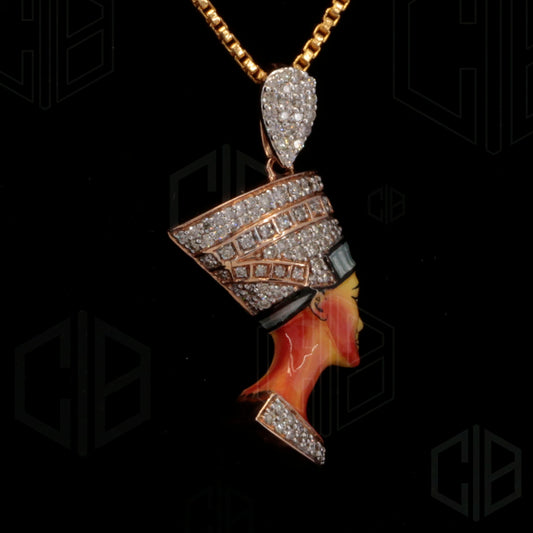 Nefertiti Ancient Egypt  VVS Moissanite Pendant